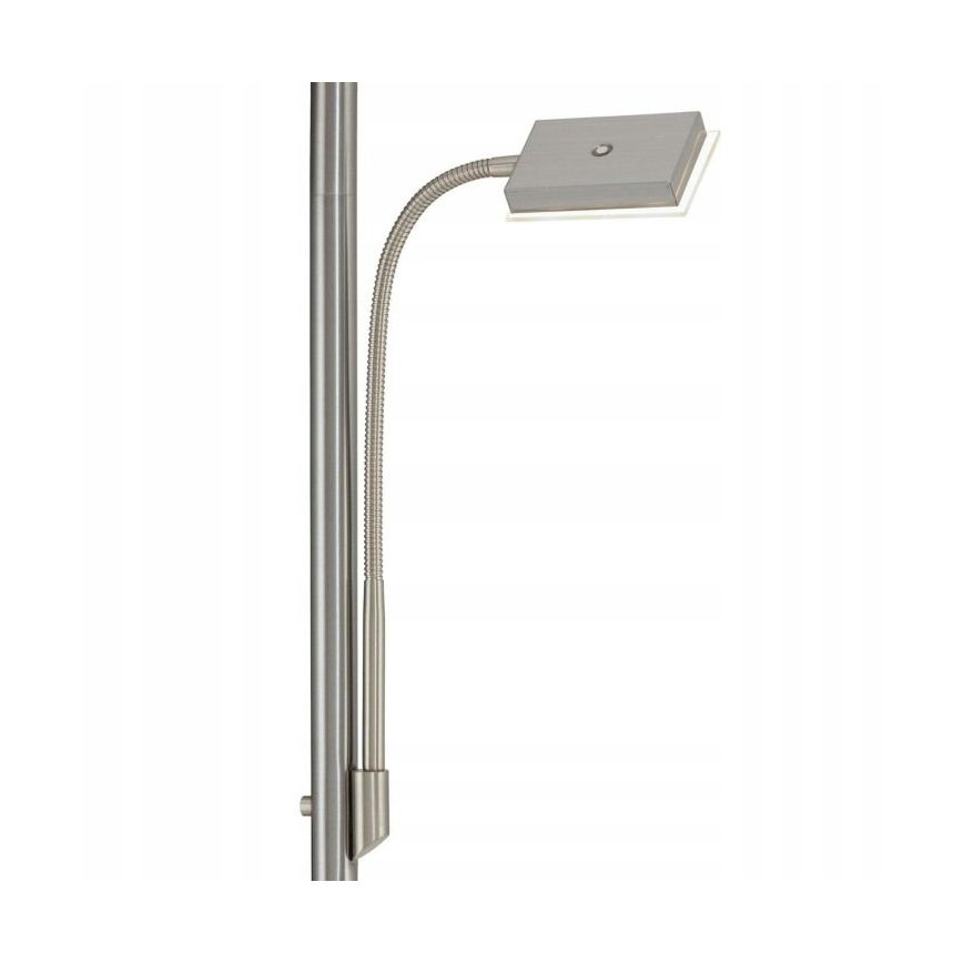 Briloner 1328-022 - Lampada da terra dimmerabile a LED LED/21W/230V + LED/3,5W cromo opaco