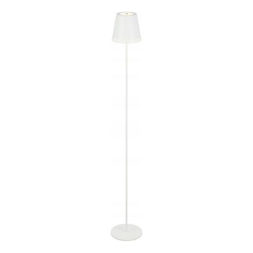 Briloner 1438016 - Lampadaire tactile à intensité variable 3en1 LED/3,5W/5V IP44 3000K 38-130 cm blanc