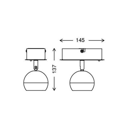 Briloner 2040-012 - Faretto LED RGB dimmerabile LED/3,3W/230V + telecomando