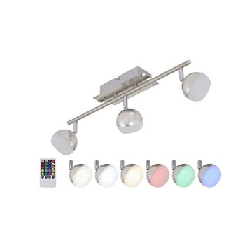 Briloner 2040-032 - LED RGB Dimmbare Spotleuchte 3xLED/3,3W/230V + Fernbedienung