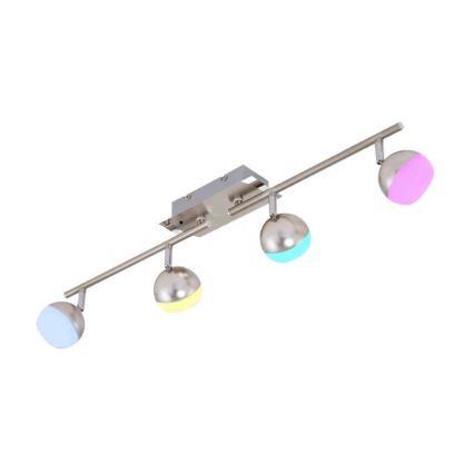 Briloner 2040-042 - LED RGB Faretto dimmerabile BAFFLE 4xLED/3,3W/230V + telecomando