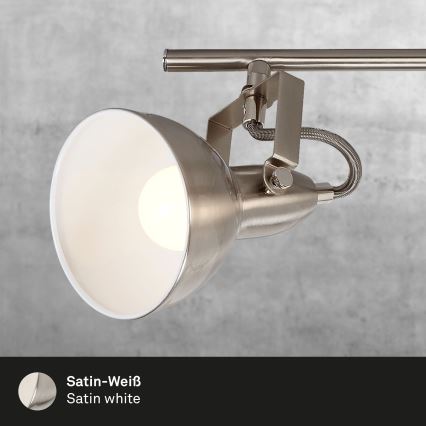 Briloner 2049-042 - Faretto 4xE14/40W/230V argento