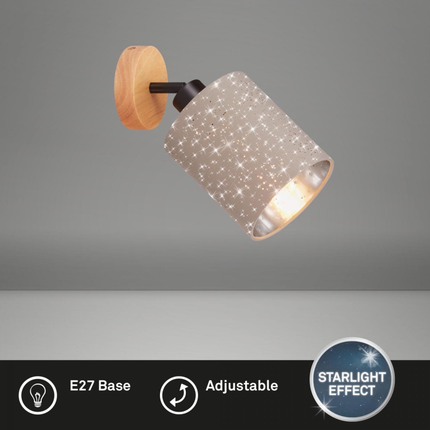 Briloner 2078-011 - Faretto da parete SPOTLIGHT 1xE27/25W/230V beige