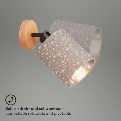 Briloner 2078-011 - Wandstrahler SPOTLIGHT 1xE27/25W/230V beige