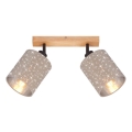 Briloner 2078-021 - Spot SPOTLIGHT 2xE27/25W/230V beige