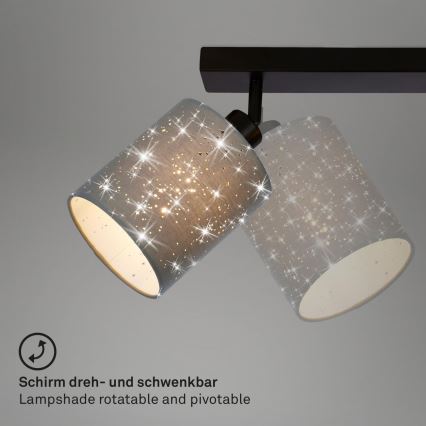 Briloner 2078-034 - Strahler SPOTLIGHT 3xE27/25W/230V grau/schwarz