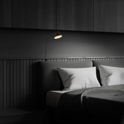 Briloner 2079-015 - Lampada flessibile a parete 1xE27/10W/230V nero