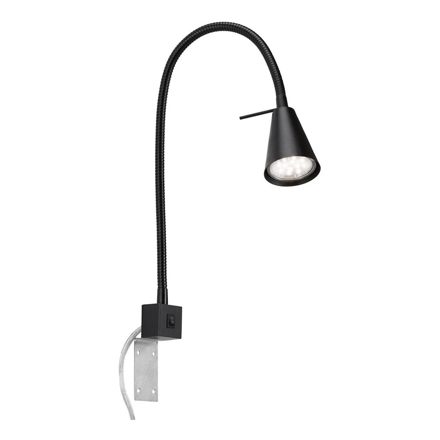 Briloner 2080-015 - Applique a LED COMFORT LIGHT 1xGU10/5W/230V nero