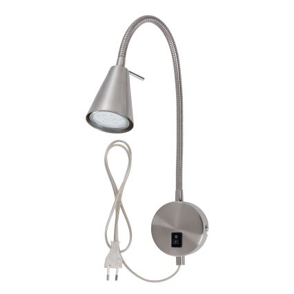 Briloner 2082-012 - Applique murale LED flexible COMFORT LIGHT 1xGU10/5W/230V chrome mat