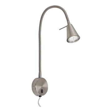 Briloner 2082-012 - Flexible LED-Wandleuchte COMFORT LIGHT 1xGU10/5W/230V mattchrom