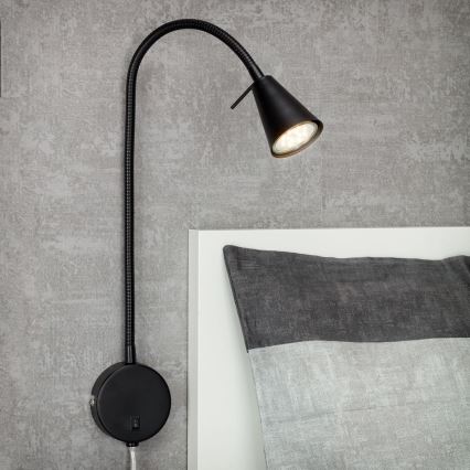 Briloner 2082-015 - Applique a LED COMFORT LIGHT 1xGU10/5W/230V nero