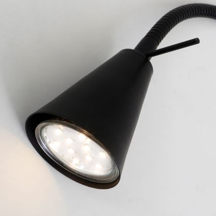 Briloner 2082-015 - Applique a LED COMFORT LIGHT 1xGU10/5W/230V nero