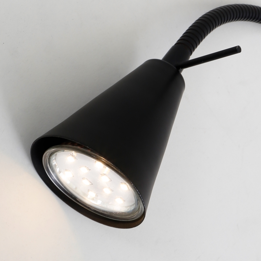 Briloner 2082-015 - Applique a LED COMFORT LIGHT 1xGU10/5W/230V nero
