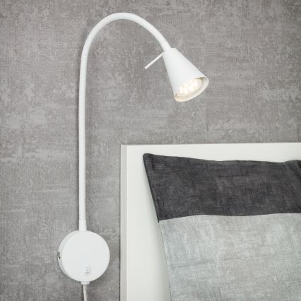 Briloner 2082-016 - Lampe murale LED flexible COMFORT LIGHT 1xGU10/5W/230V blanche