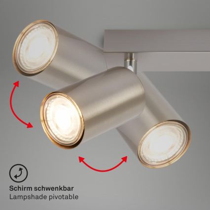Briloner 2172-022 - Spotleuchte 2xGU10/9W/230V mattchrom