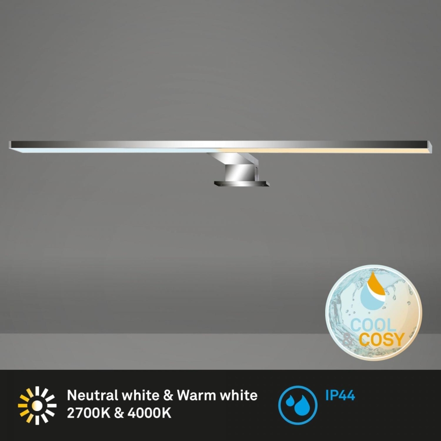 Briloner 2299-018 - Illuminazione specchio da bagno LED dimmerabile COOL&COSY LED/8W/230V 2700/4000K IP44