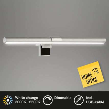 Briloner 2303-014 - Luce LED dimmerabile per schermo LED/3,5W/5V 3000/4500/6500K