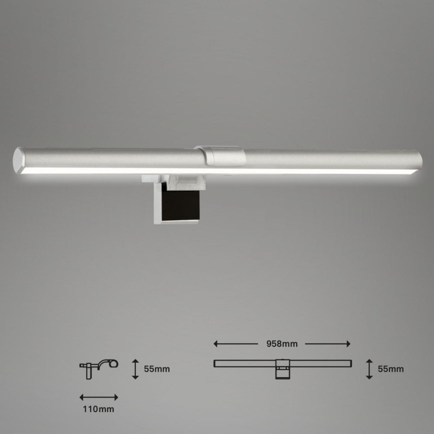 Briloner 2303-014 - Luce LED dimmerabile per schermo LED/3,5W/5V 3000/4500/6500K