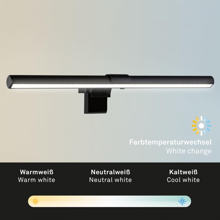 Briloner 2303-015 - Luce LED dimmerabile per schermo LED/3,5W/230V 2700/4000/6500K