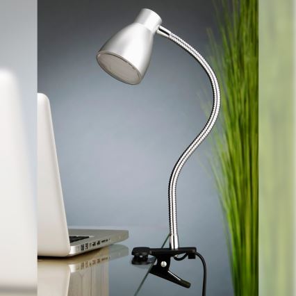 Briloner 2615-014P - Lampe à pince LED GRIP LED/2,5W/230V argent
