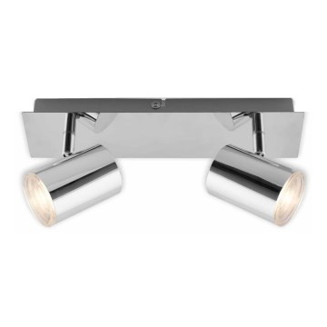 Briloner 2731-028 - Badezimmer-Spot BANYO 2xGU10/5W/230V IP44 in glänzendem Chrom