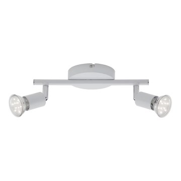 Briloner 2767-026 - Faretto LED 2xGU10/6W/230V bianco