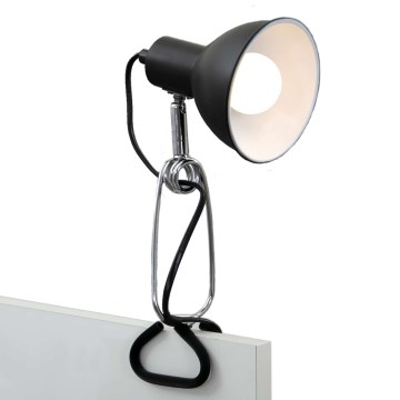 Briloner 2790-015 - Lampe à pince FIX 1xE14/8W/230V noir/chrome brillant