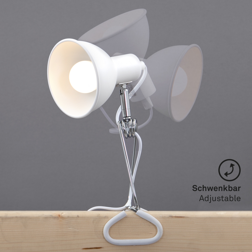 Briloner 2790-016 - Klemmlampe FIX 1xE14/8W/230V weiß