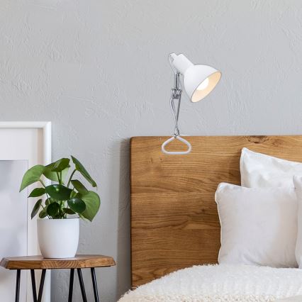Briloner 2790-016 - Lampada con morsetto FIX 1xE14/8W/230V bianco