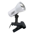 Briloner 2794/016P - Lampe à pince 1xE14/40W/230V noire/blanche