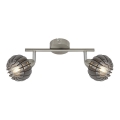 Briloner 2852- 026 - Faretto RETRO 2xE14/5,5W/230V albero di caucciù