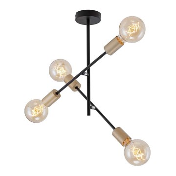 Briloner 2856-045 - Suspension avec tige NATURE 4xE27/60W/230V