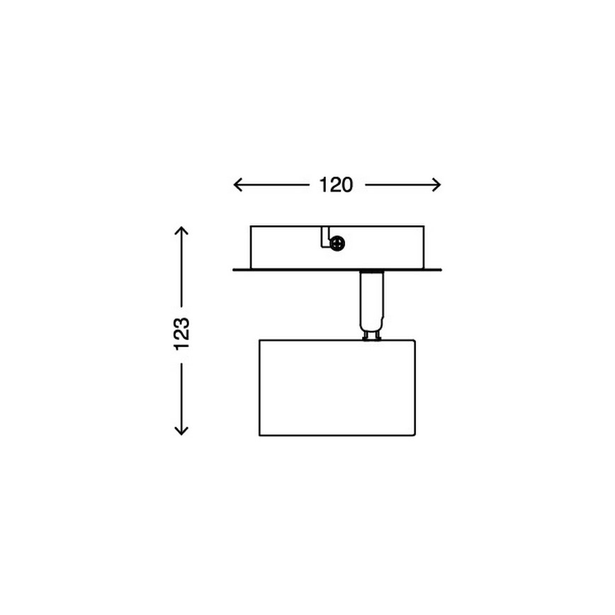 Briloner 2857-016 - Faretto da muro SPOT 1xGU10/40W/230V bianco