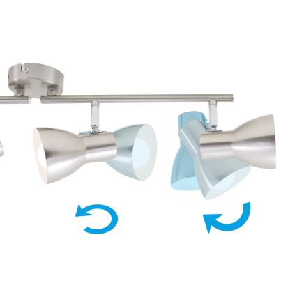 Briloner 2860-042 - Faretto 4xE14/25W/230V