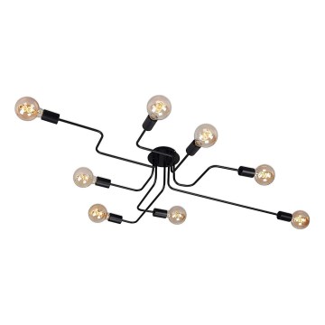 Briloner 2888-085 - Lampadario a plafone FARETTO 8xE27/60W/230V nero