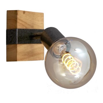 Briloner 2900-011 - Faretto da parete WOOD BASIC 1xE27/25W/230V