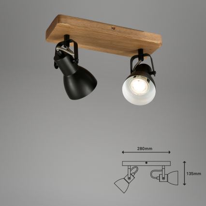 Briloner 2902-025 - Faretto SPOT 2xGU10/35W/230V