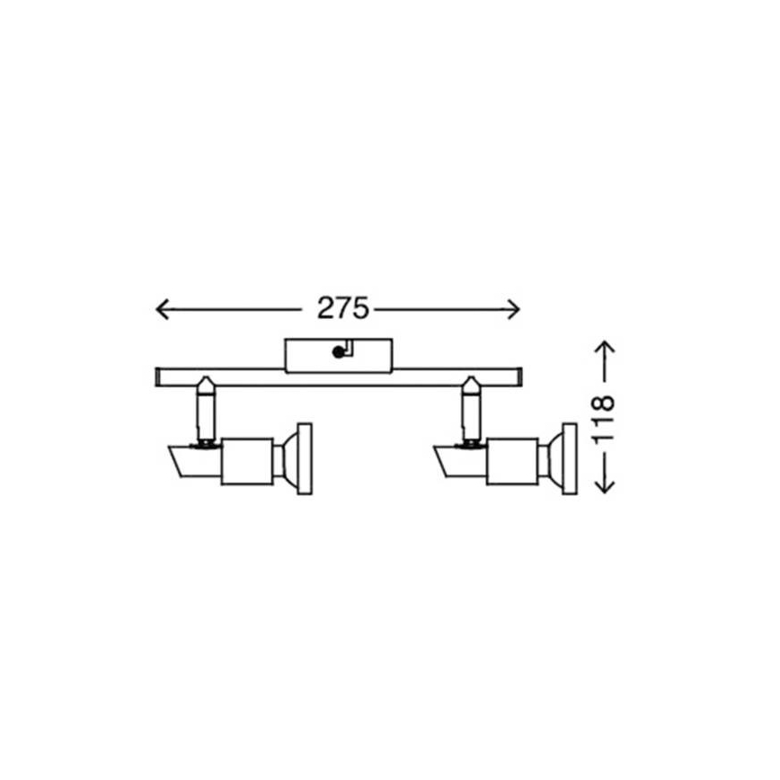 Briloner 2991-022 – LED Luce Spot COOL 2×GU10/3W/230V