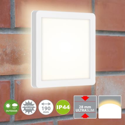 Briloner 3010-016 - Plafoniera LED LED/8W/230V 19x19 cm bianco IP44