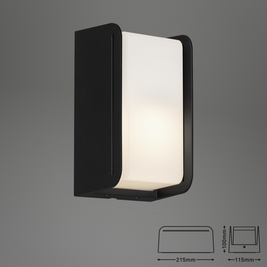 Briloner 3016-015 - Applique murale d'extérieur BOKS 1xE27/12W/230V IP44