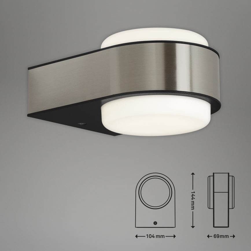 Briloner 3035-012- Applique a LED da esterno HANAU LED/6,5W/230V IP44 cromo opaco