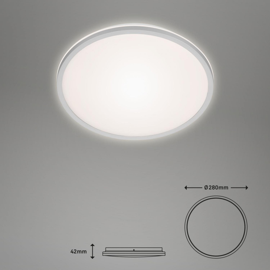 Briloner 3046-014 - Plafoniera LED LED/15W/230V 4000K diametro 28 cm argento