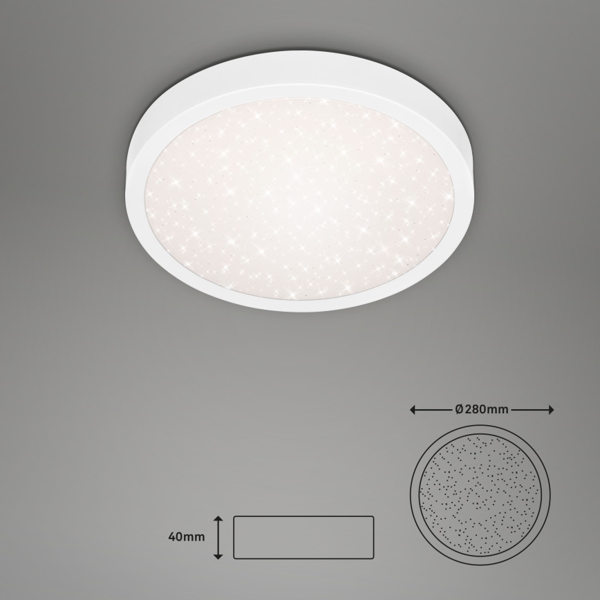 Briloner 3048-016 - LED-Deckenleuchte RUNA LED/18W/230V weiß