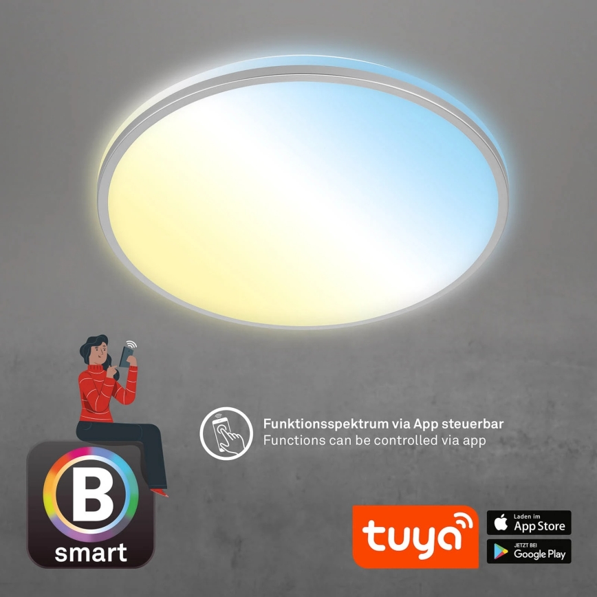 Briloner 3065-014 - LED-dimmbare Deckenleuchte IVY LED/42W/230V Wi-Fi Tuya Ø 49 cm + Fernbedienung