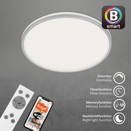 Briloner 3065-014 - Plafonnier LED dimmable IVY LED/42W/230V Wi-Fi Tuya Ø 49 cm + télécommande