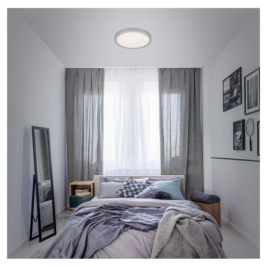 Briloner 3071-014 - LED-Deckenleuchte RUNA LED/24W/230V silbern