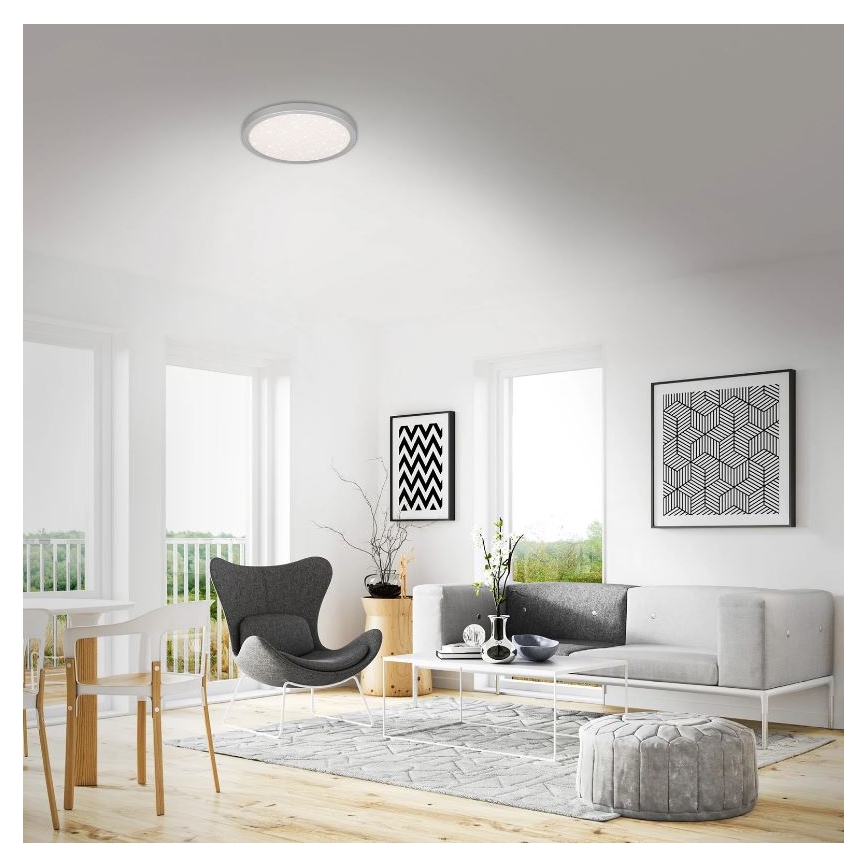 Briloner 3071-014 - Plafoniera LED RUNA LED/24W/230V argento