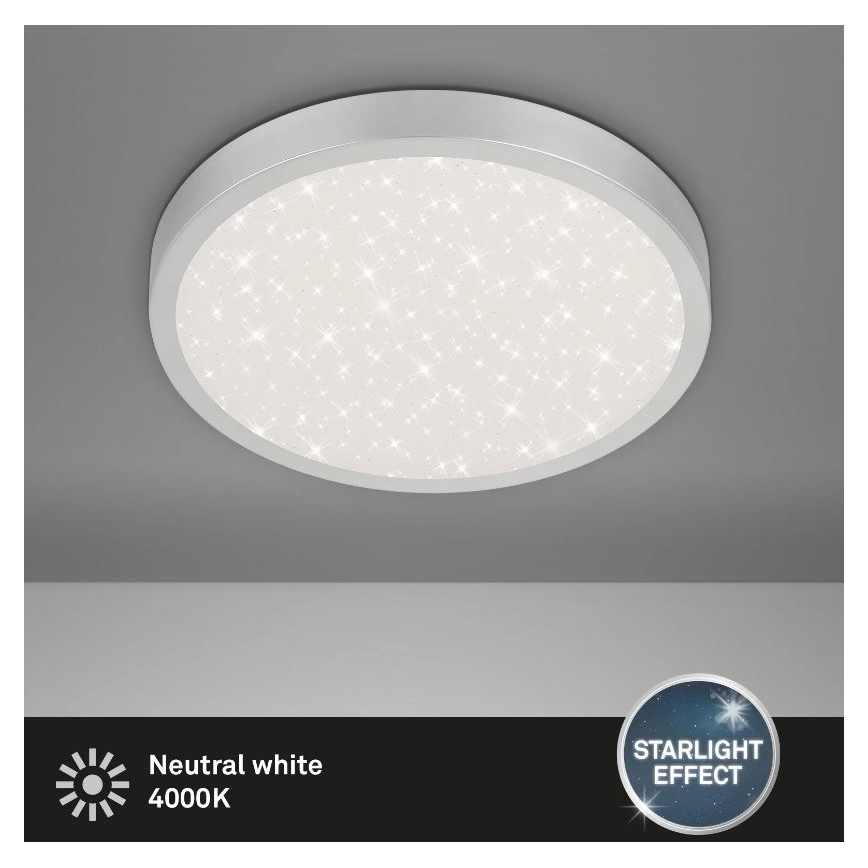 Briloner 3071-014 - Plafoniera LED RUNA LED/24W/230V argento