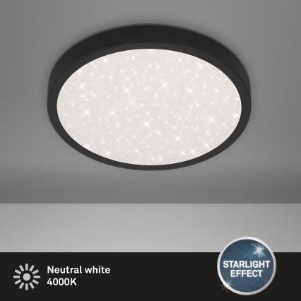 Briloner 3071-015 - LED-Deckenleuchte RUNA LED/24W/230V schwarz