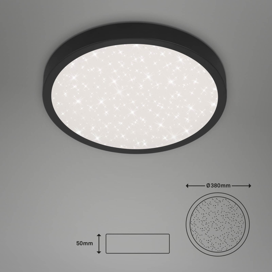 Briloner 3071-015 - Plafonnier RUNA LED/24W/230V noir